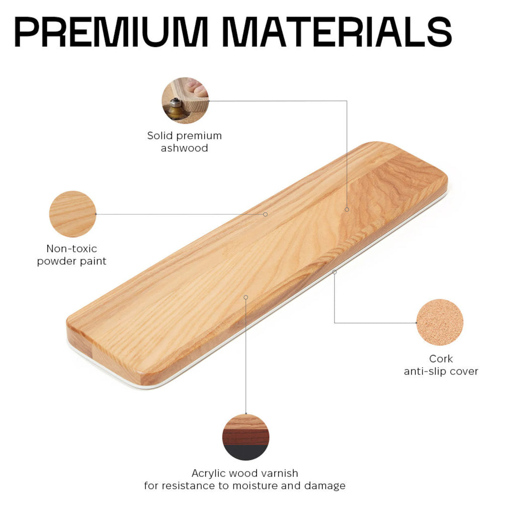 GrainMod™ CloudAsh Ergonomic Wrist Rest